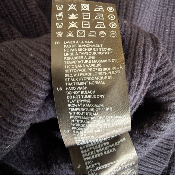 SANDRO Paris Navy & Purple Lace Sweater - Picture 8 of 14